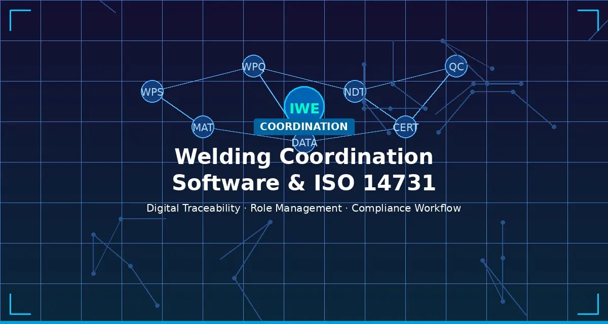 Welding Coordination Software: ISO 14731 Audit Readiness